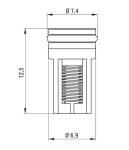 DEANTE - Zpětný ventil, pro sprchové hadice ABZ_0600