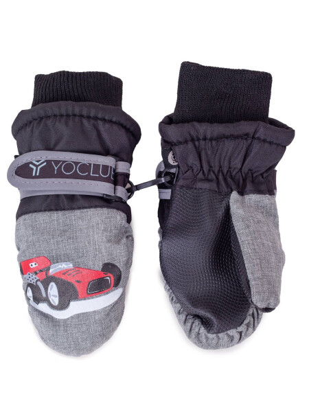 Yoclub Dětské zimní lyžařské rukavice REN-0288C-A110 Grey