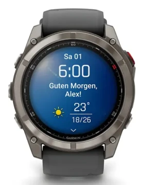 Garmin fenix 8 Pro 51mm titanová, černý řemínek / Chytré hodinky / GPS / 1.4" AMOLED / BT / WiFi / voděodolné (010-03199-11)