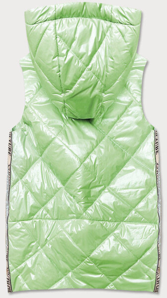 Lesklá dámská vesta mátové barvě model 17044010 Zelená Ann Gissy