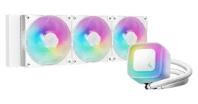 DEEPCOOL LE360 WH V2 bílá / komplet vodního chlazení / 3x 120mm / ARGB / 500-2100 RPM / socket 1700/AM4/AM5 (R-LE360-WHAMMN-G-2)