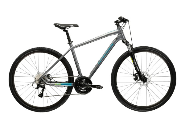 KROSS EVADO 3.0, rám 19" (M), model 2025, pneu 28", barva grey - ZDARMA dopravné, seřízení, odborná montáž a sada světel! (Záruka nejlepší ceny! Nakupujte u autorizovaného prodejce!)