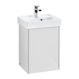 VILLEROY & BOCH - Collaro Umyvadlová skříňka, 41x55x34 cm, 1 dvířka, panty vlevo, Glossy White C00500DH