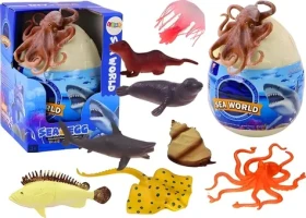 LEANTOYS Vejce s figurkami mořských zvířat