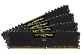 Corsair VENGEANCE LPX BLACK 64GB / 4x16GB / DDR4 / 2666MHz / PC4-21300 / CL16-18-18-35 / 1.2V / XMP2.0 / s chladičem (CMK64GX4M4A2666C16)