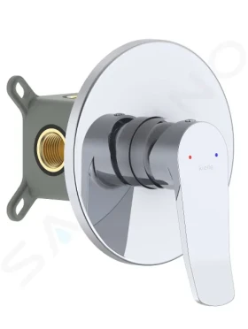 Kielle Baterie pod omítku pro 1 spotřebič, s tělesem, chrom 10227200