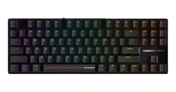 Cherry XTRFY MX 8.2 Pro TMR černá / Herní klávesnice / TKL / magnetické spínače / US Int. layout / bezdrátová (G8E-3885HACAUS-2)