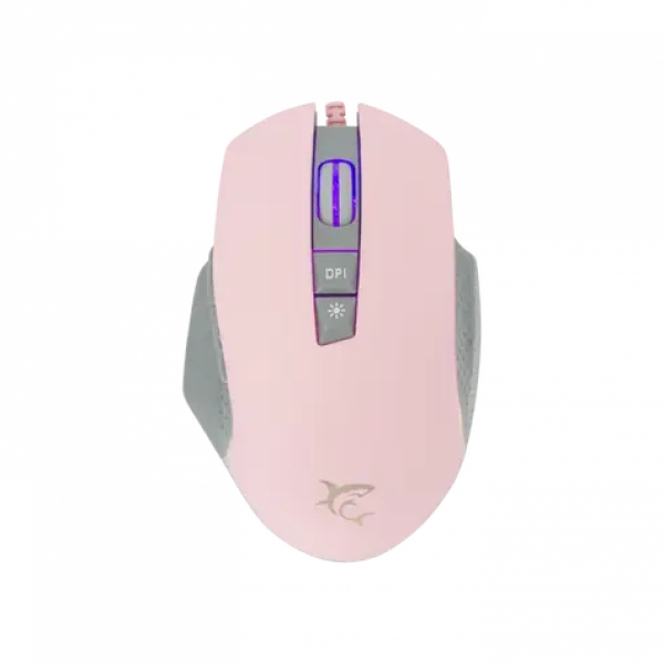 White Shark GM-5009 GARETH růžová / Herní myš / optická / 6400 DPI / 7 tlačítek / USB / RGB (GARETH-P)