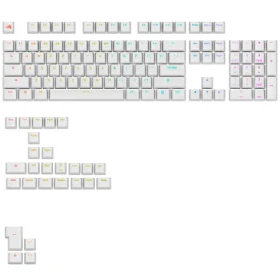 Glorious vyměnitelné klávesy GPBT Backlit (ANSI US) bílá / PBT / 133 ks / ANSI US layout / Cherry MX(+) (GLO-KB-ACC-KC-GPBT-LIT-WHT-US)