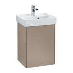 VILLEROY & BOCH - Collaro Umývátko 45x37 cm, s přepadem, 1 otvor pro baterii, CeramicPlus, Stone White 433445RW