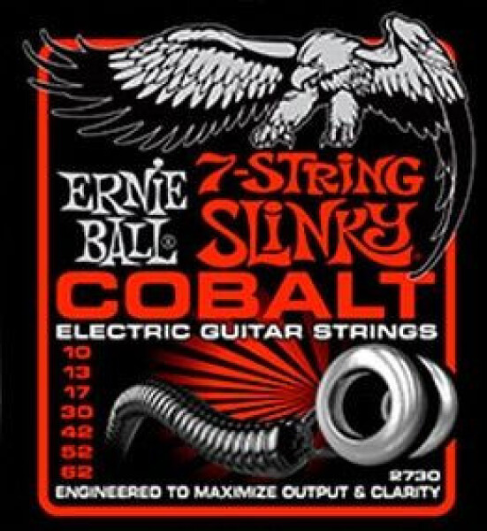 Ernie Ball P02730 Cobalt 7-string Slinky - .010 - .062