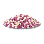 Dortisimo Cukrové hvězdičky 4Cake bílé a fialové (50 g)