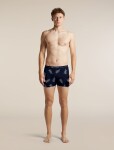 Pánské merino boxerky ICEBREAKER Mens Merino 150 Anatomica Boxers BearTourAOP, Midnight Navy velikost: S