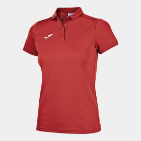 Dámské triko Joma Hobby Women Polo Shirt S/S Red Velikost: M