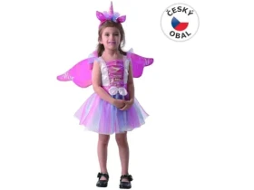 MaDe 09741 - Šaty na karneval - jednorožec, 80 - 92 cm