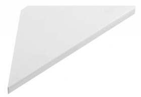 SAPHO - ABELINE rohová polička rockstone 250x250, bílá mat AE250-0101