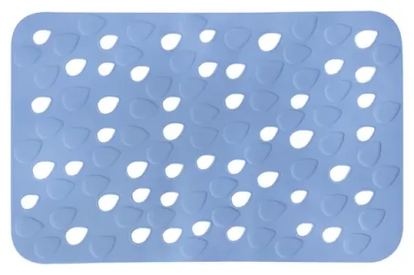 Spirella DROPS protiskluzová podložka do vany modrá / PVC / 53 x 35 cm