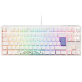 Ducky One 3 Classic TKL Cherry MX-Red bílá / herní klávesnice / podsvícená / mechanická / drátová USB-C / DE (DKON2187ST-RDEPDPWWWSC1)