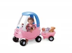 Přívěsný vozík Cozy Coupe Princezna růžovo-modrý