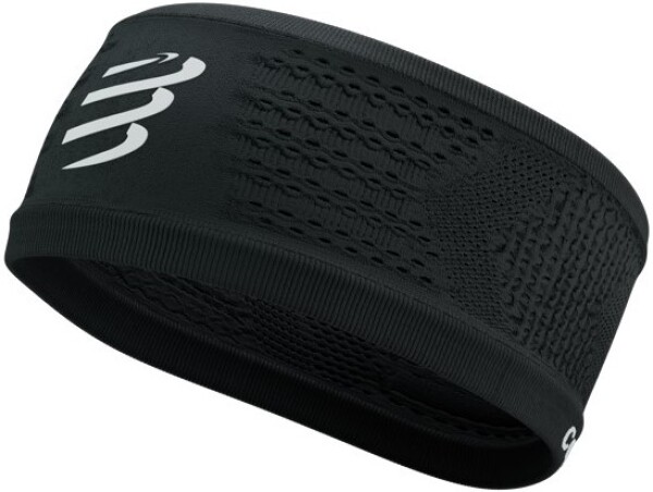 Compressport Thin On/Off Sportovní funkční světle modrá - Běžecká čelenka Compressport Headband On/Off - black