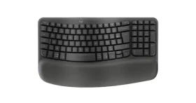 Logitech Wave Keys grafitová / Bezdrátová klávesnice / Ergonomická / 2.4GHz / Bluetooth / Univerzální layout (920-012292)