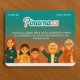 Pinarna.cz 500 Kč Dárková karta - digitální