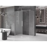 MEXEN/S - Velar sprchový kout, posuvné dveře 160 x 85, dekor, chrom 871-160-085-31-01