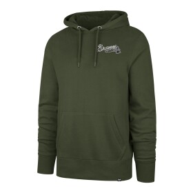 47 Brand Pánská mikina Atlanta Braves MLB Backer Burnside Hoodie Sandalwood Velikost: M
