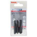 Bosch Accessories 2608596667 sada záhlubníků 3dílná 8 mm, 10 mm, 12 mm HSS válcová stopka 1 sada