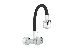 JB Sanitary Nástěnná baterie SLIM, rozteč 100 mm, černé flexi ramínko A10 33 95