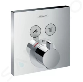 HANSGROHE - Shower Select Termostatická baterie pod omítku, pro 2 výstupy, chrom 15763000