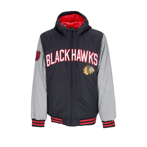 G-III Pánská Bunda Chicago Blackhawks Cold Front Polyfilled Padded Jacket Hood Velikost: Tým: Chicago Blackhawks