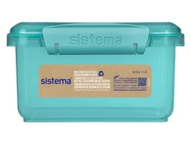 Sistema Ocean Bound Lunch Plus Svačinový box s příborem 1.2 l mátová (8592001423572)