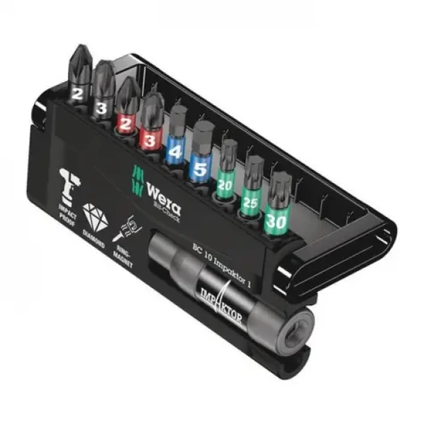 WERA Bit-Check 10 Impaktor 1 / sada bitů (05057680001)