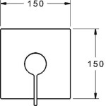 HANSA - Loft Sprchová baterie pod omítku, chrom 87629003