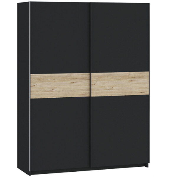 FRONTI Šatní skříň BERNO 150 - antracit + jackson hickory 22016