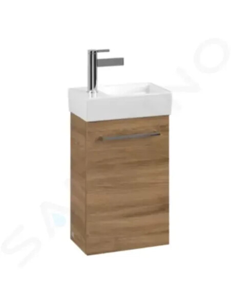 VILLEROY & BOCH - Avento Umyvadlová skříňka, 340x514x202 mm, 1 dvířka, Oak Kansas A87600RH