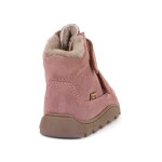 Dívčí zimní barefoot boty ZERU TEX FURRY Dark Pink Froddo G2110151-5 - 34