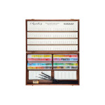 Sennelier Sennelier, 131668.96, L´Aquarelle, mistrovské akvarelové barvy v dřevěném kufříku, 96 1/2 pánviček s příslušenstvím