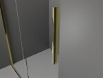 MEXEN/S - Velar sprchový kout 150 x 100, transparent, zlatá 871-150-100-01-50