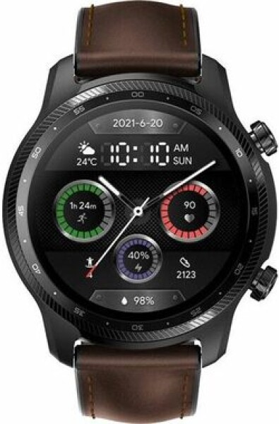 TicWatch Pro Ultra LTE černá Chytré hodinky 1.39" AMOLED 454x454 577 mAh IP68 GPS Google Pay