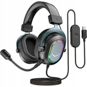 FIFINE H6 AmpliGame RGB černá / herní sluchátka s mikrofonem / RGB / USB-A (H6)