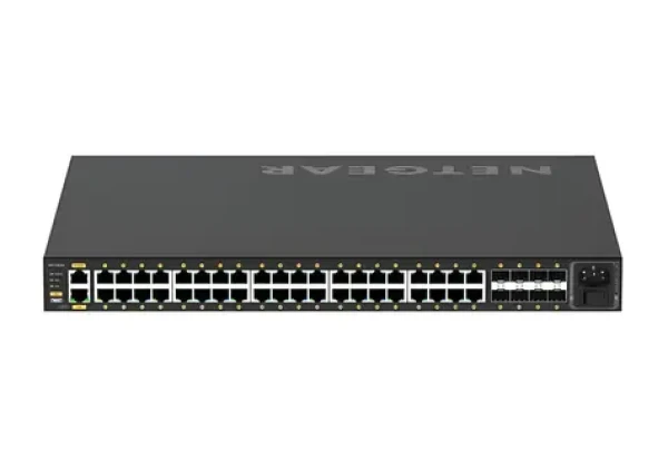 NETGEAR M4250-40G8XF černá / Managed switch / 40× Gigabit PoE+ / 8× SFP+ 10G (GSM4248PX-100EUS)
