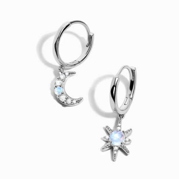 Royal Fashion stříbrné visací náušnice GU-DR22119E-SILVER