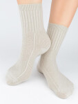 Ponožky Noviti SB142 Wool Jacquard 36-42 světle hnědá 36-42
