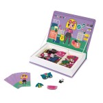 Janod Magnetická kniha Magnetibook Oblékání holky, Janod, W056821