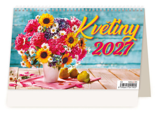 Kalendář stolní 2027 - Květiny