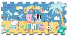 Trefl - Puzzle - Pěnové puzzle Prasátko Peppa: Letní prázdniny