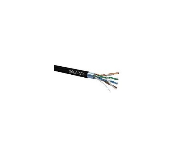 Instalační kabel Solarix venkovní FTP, Cat5E, drát, PE, box 100m SXKD-5E-FTP-PE EDF_1874089