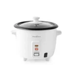 Nedis KARC06WT bílá / Rýžovar / 300 W / 0.6 l / nepřilnavý povrch / automatické vypnutí (KARC06WT)